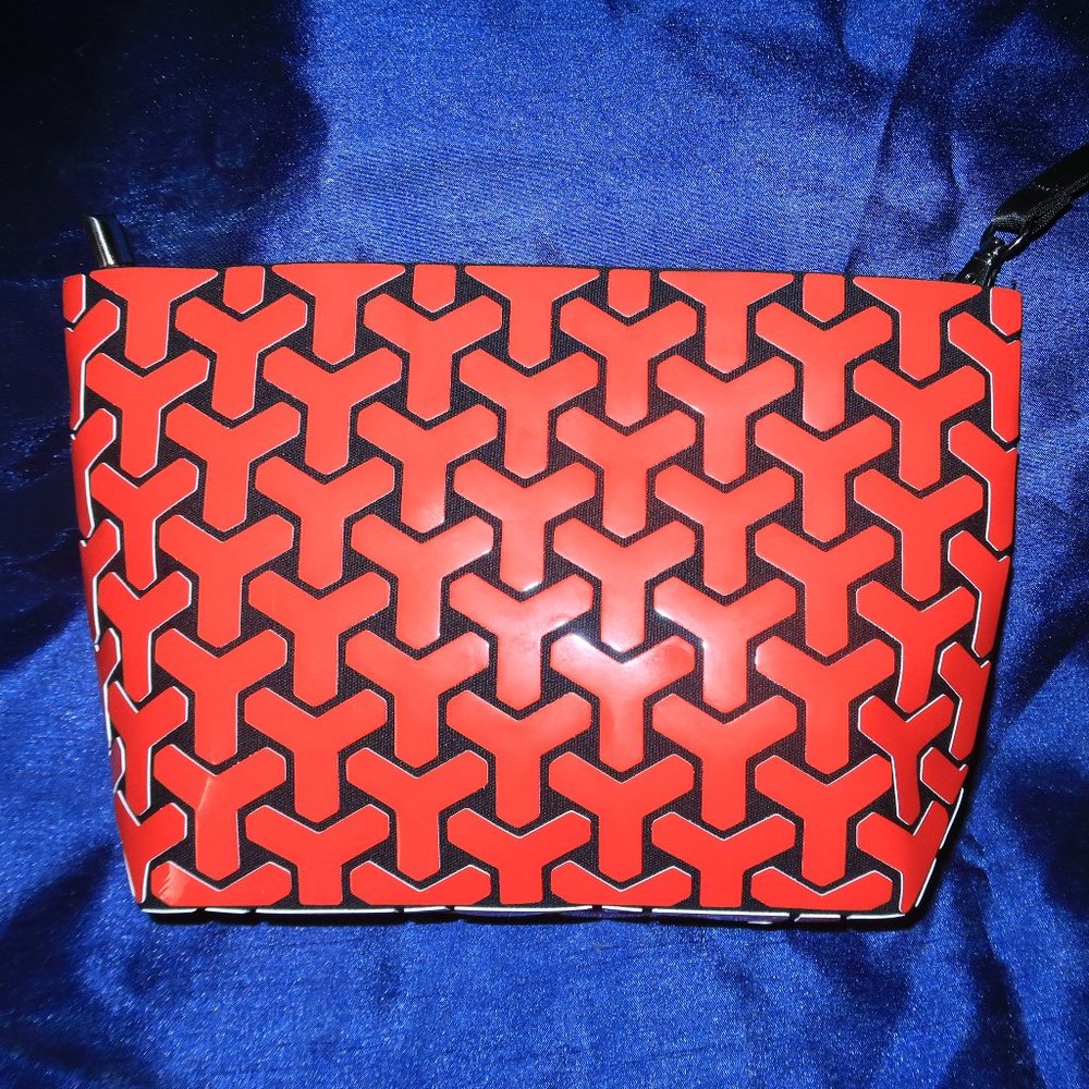 Emilio Pepé Red Clutch Bag w/ Chain (Comes with Dustbag) Brand-New